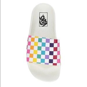 rainbow slides vans